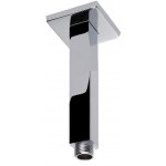 Square Chrome Vertical Shower Arm 100mm